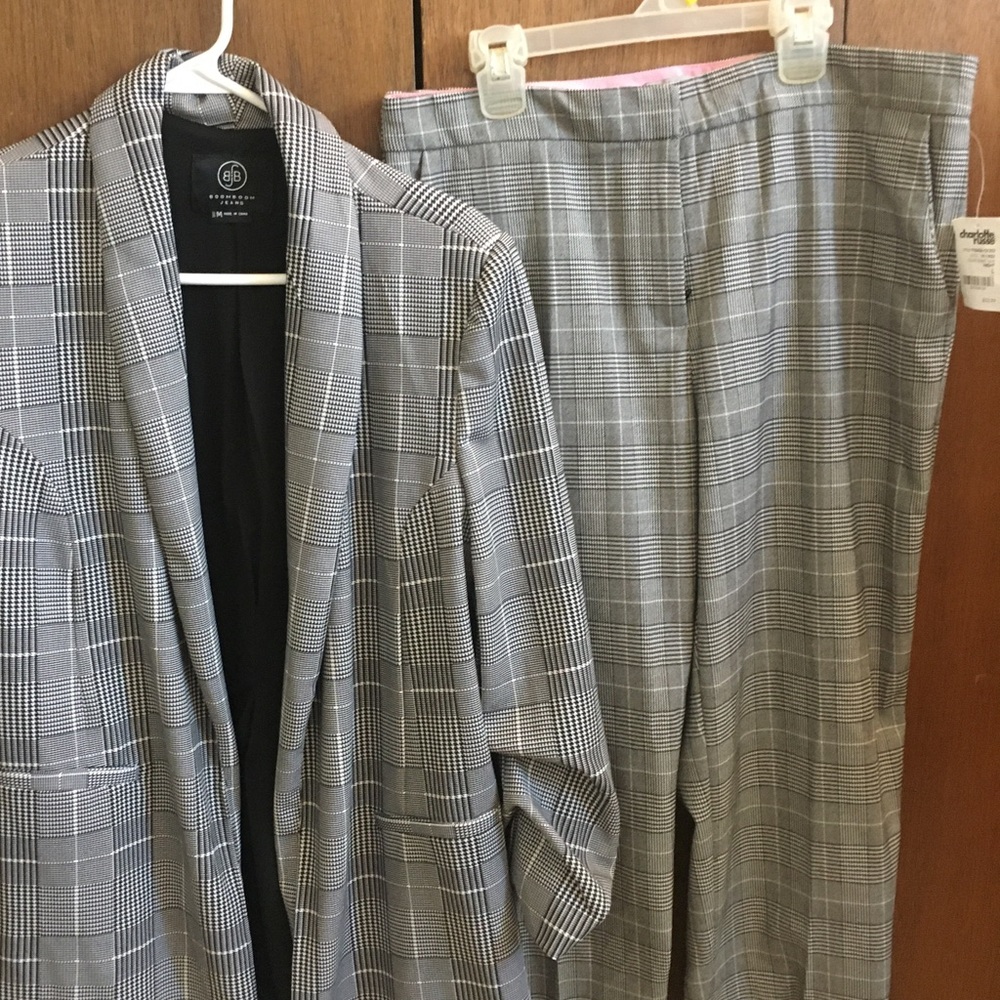Patterned Dress Pants